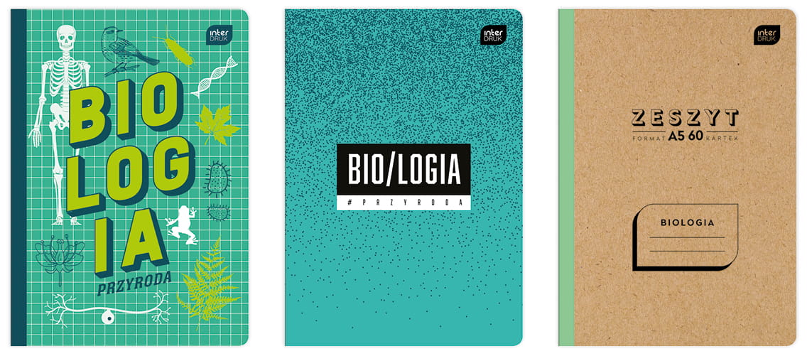 Interdruk Zeszyt tematyczny do Biologii A5 60 kartek kratka, Interdruk